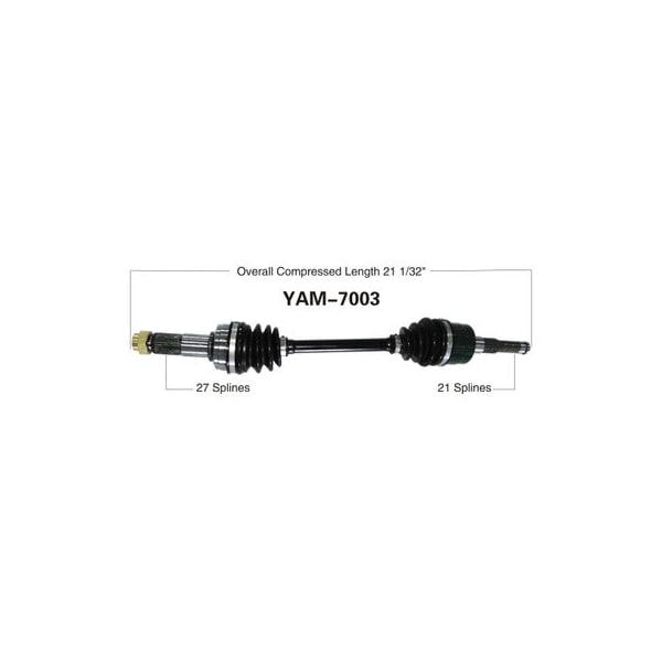 Wide Open OE Replacement CV Axle for YAM FRONT L YFM660F GRIZZ 03-08 YAM-7003 - main